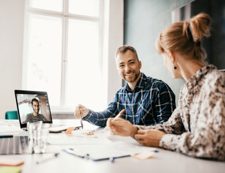 Marketing team meeting